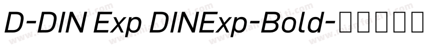 D-DIN Exp DINExp-Bold字体转换